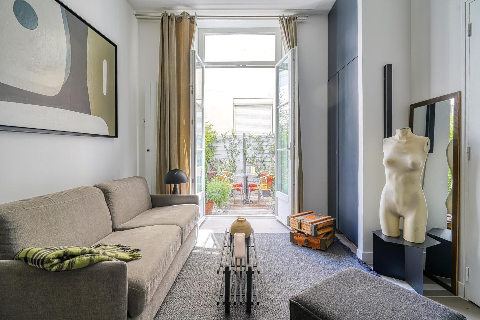 Amazing Private Terrasse-Sentier Appartement Parijs Buitenkant foto