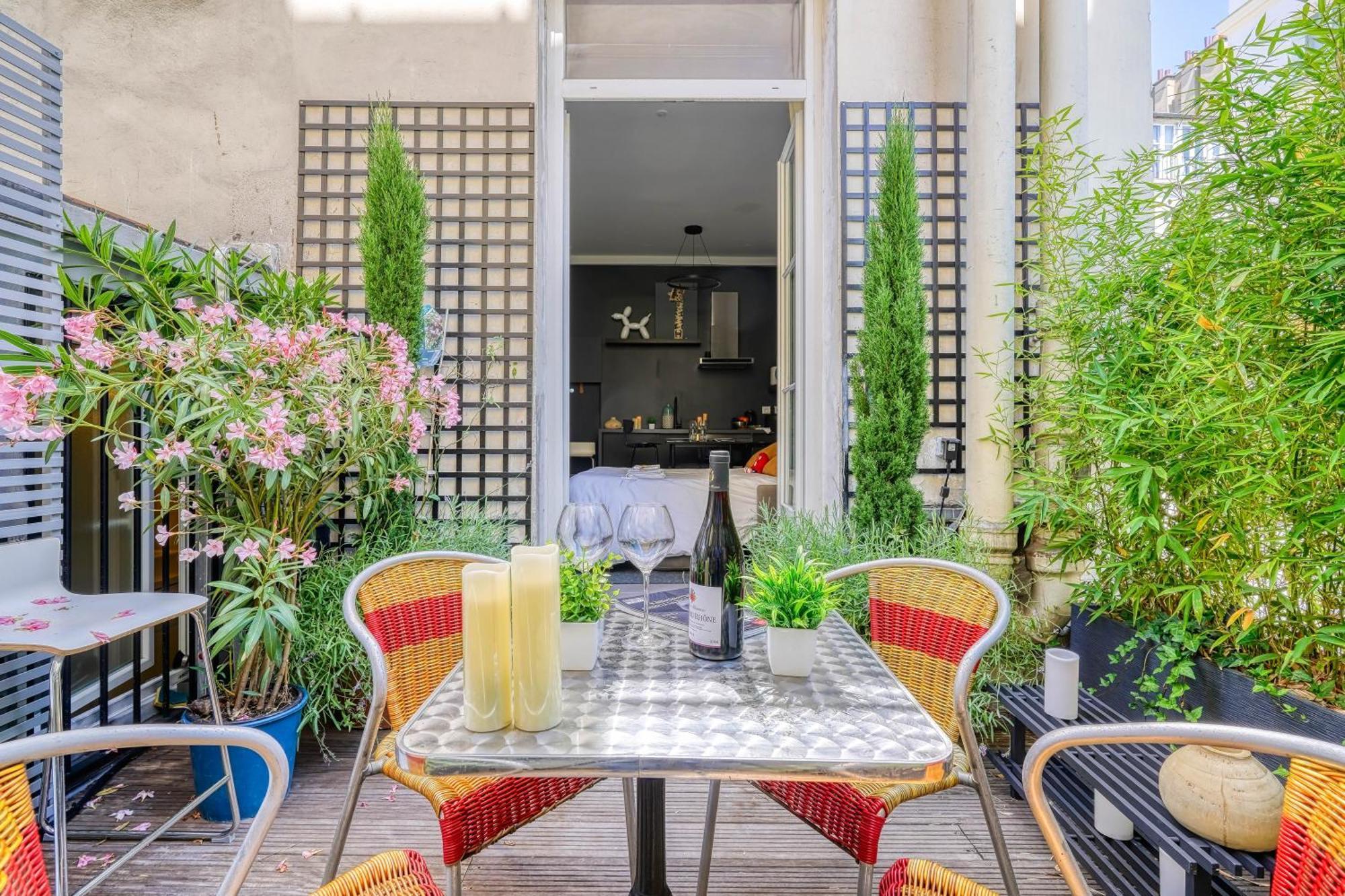 Amazing Private Terrasse-Sentier Appartement Parijs Buitenkant foto