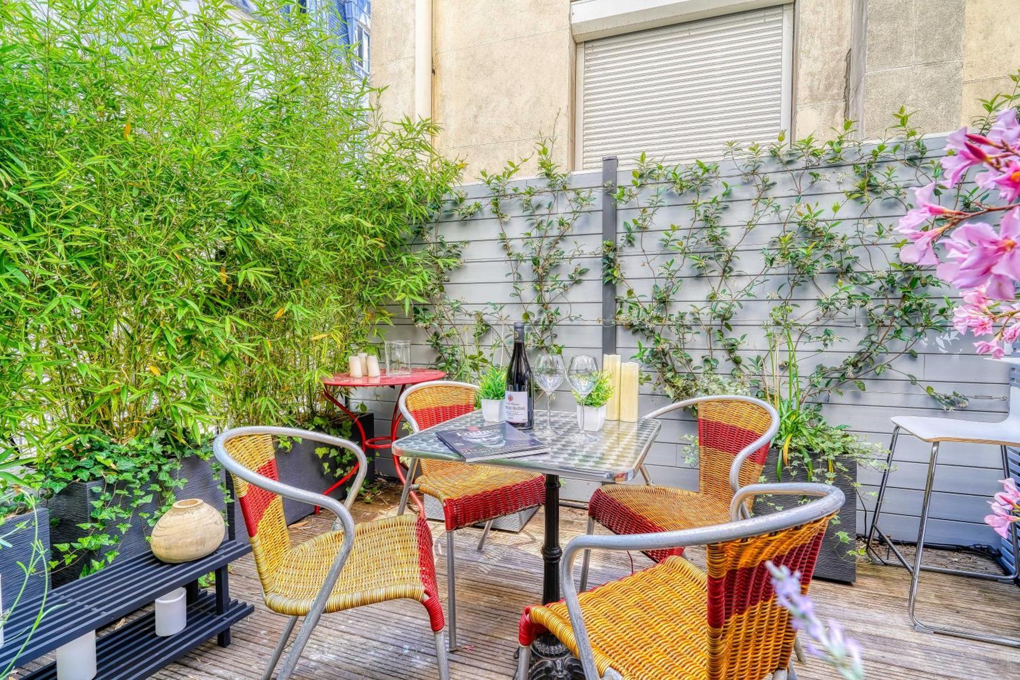 Amazing Private Terrasse-Sentier Appartement Parijs Buitenkant foto